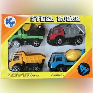Vtg KY STEEL RODER Steelmates #4415 Construction 4-Piece Set.